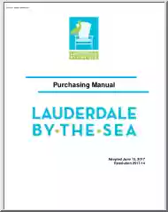 Purchasing Manual, Lauderdale by the Sea