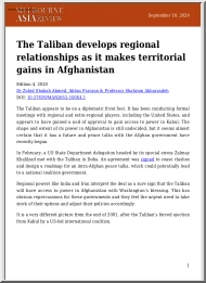 Ahmed-Akbarzadeh - The Taliban Develops Regional Relationship as it Makes Territorial Gains in Afghanistan