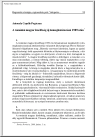 Antonela Capelle-Pogăcean - A romániai magyar kisebbség új önmeghatározásai 1989 után