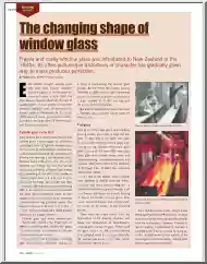 The changing shape of window glass