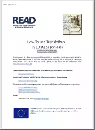 How To use Transkribus in 10 Steps