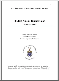 Gabriela Friedman - Student Stress, Burnout and Engagement