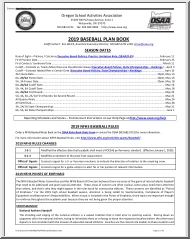 Baseball Plan Book