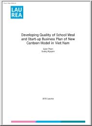 Pham-Nguyen - Developing Quality of School Meal and Start-up Business Plan of New Canteen Model in Viet Nam