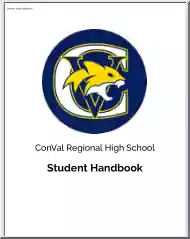 ConVal Regional High School, Student Handbook