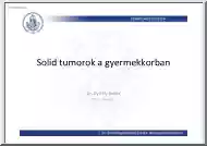 Dr. Győrffy Balázs - Solid tumorok a gyermekkorban