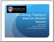 Scott Simmons - USA Rowing, Training of American Distance Runners