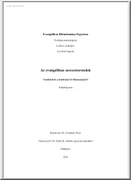 Dr. Csermely Péter - Az evangélikus szerzetesrendek, Gondolatok a tanítványi lét ökumenéjéről