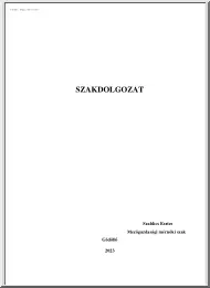 Szablics Eszter - Élelmiszerbiztonsági rendszer használata egy konkrét étteremnél