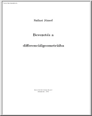 Szilasi József - Bevezetés a differenciálgeometriába