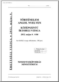 Történelem angol nyelven