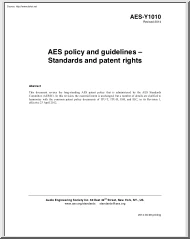 AES Policy and Guidelines, Standards and Patent Rights