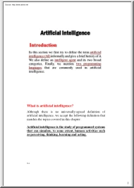 Artificial Intelligence, Introduction