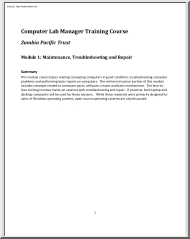 Computer Lab Manager Training Course
