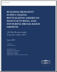 Building Resilient Supply Chains, Revitalizing American Manufacturing, and Fostering Broad-based Growth