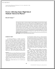 Ricardo Trumper - Factors Affecting Junior High School Students Interest in Physics