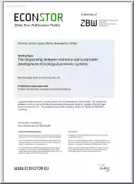 The relationship between resilience and sustainable development of ecological-economic systems