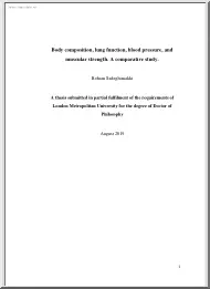 Roham Sadeghimakki - Body composition, lung function, blood pressure, and muscular strength. A comparative study