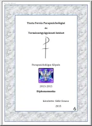 Sáfár Emese - Parapszichológus diplomamunka
