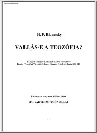 H. P. Blavatsky - Vallás-e a teozófia?
