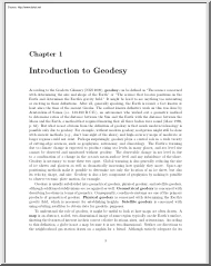 Introduction to Geodesy