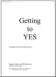 Fisher-Ury - Getting to Yes, Negotiating an Agreement without Giving in