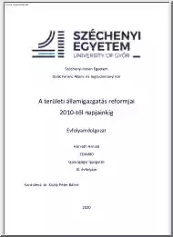 Horváth Arnold - A területi államigazgatás reformjai 2010-től napjainkig