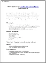 Móricz Zsigmond egy szabadon
