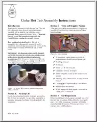 Cedar Hot Tub Assembly Instructions