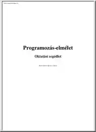Kovács László - Programozás-elmélet, 2002