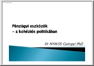 Dr. Nyikos Györgyi - Pénzügyi eszközök a kohéziós politikában