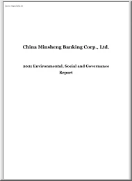 China Minsheng Banking Corp., Ltd., Environmental, Social and Governance Report