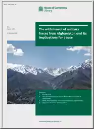 Claire Mills - The Withdrawal of Military Forces from Afghanistan and its Implications for Peace