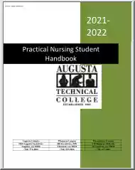 Augusta Technical College, Practical Nursing Student Handbook