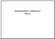 Hormonrendszer szabályozása, Stressz