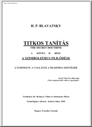 H. P. Blavatsky - Titkos tanítás II